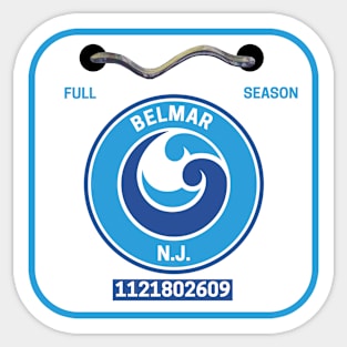 Belmar New Jersey Beach Badge Sticker